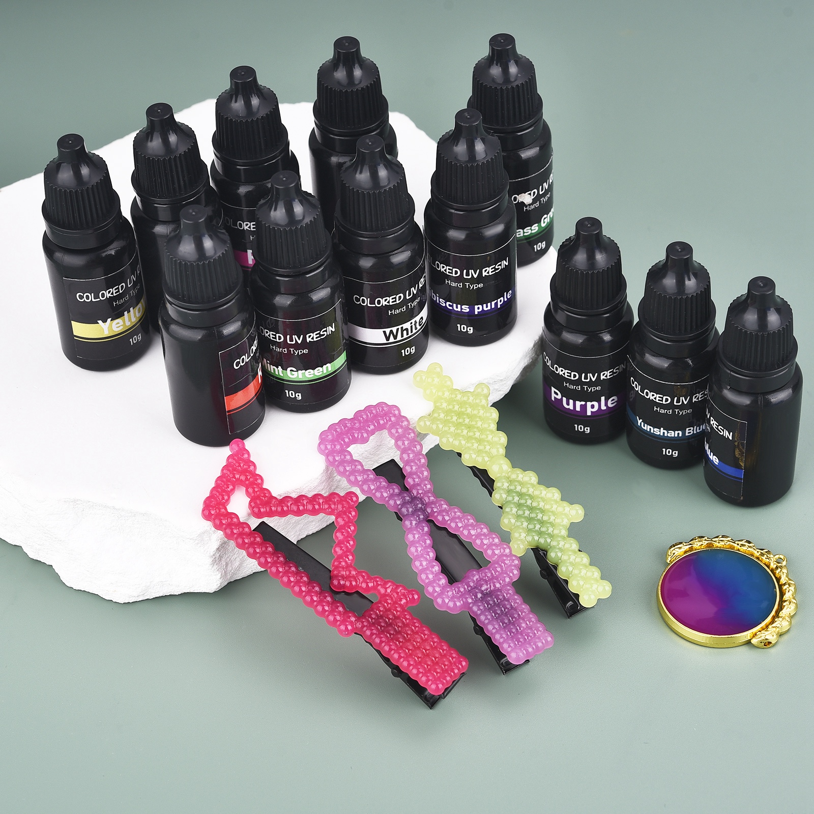 Jewelry Making Glue - 17 Colors UV Resin Glue 10ml