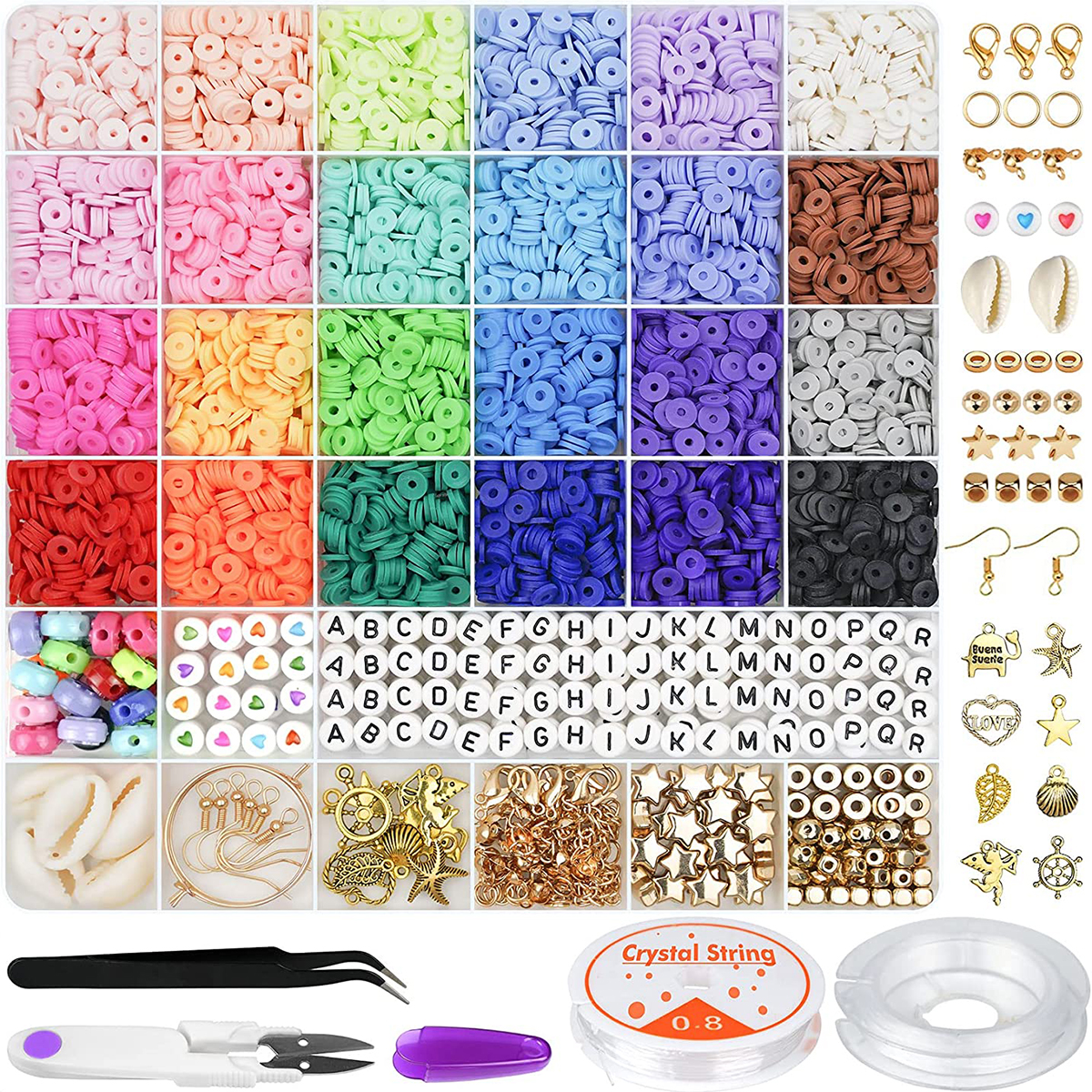 Jewelry Making Online - 6000 Pcs 24 Colors Flat Round
