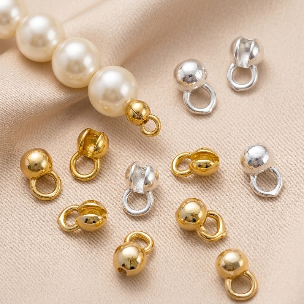 Jewelry Making Knots For Clasps - 10pcs Real 18K Gold Plated Crimp