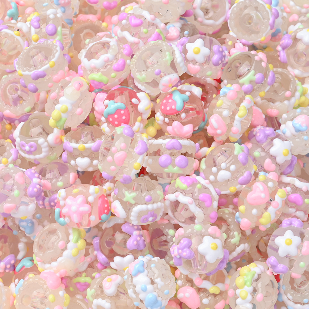 Jewelry Making 3 Year Old - 10Pcs 15mm Clear Round Beads Hand