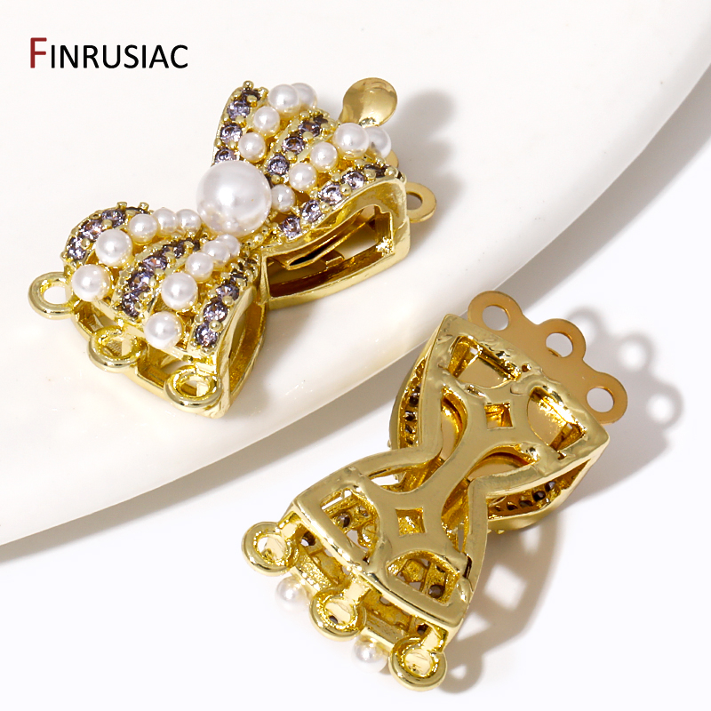 Jewelry Making Knots For Clasps - 18K Gold Plated Brass Bow Knot