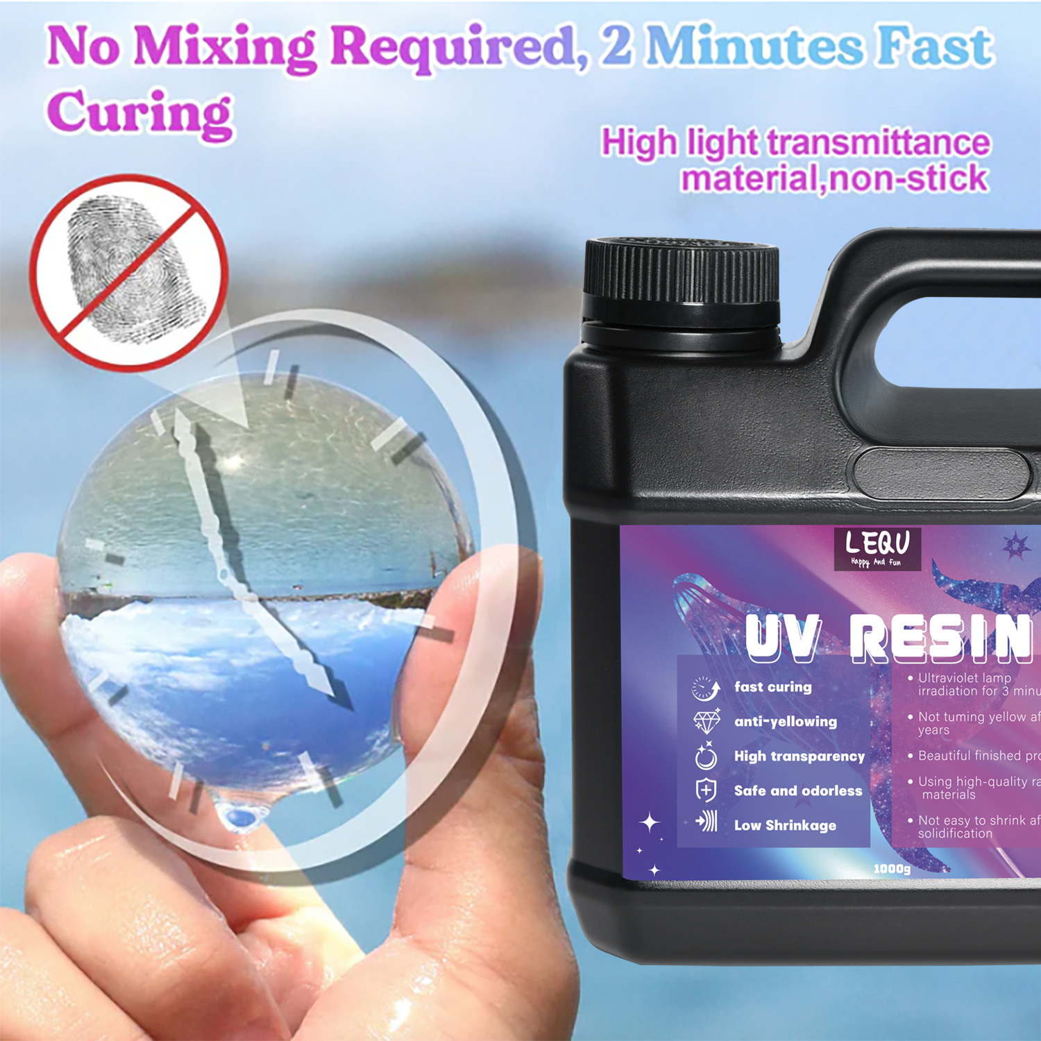 Bulk UV Resin Crystal Clear La - Jewelry Making Glue recensione e prezzo