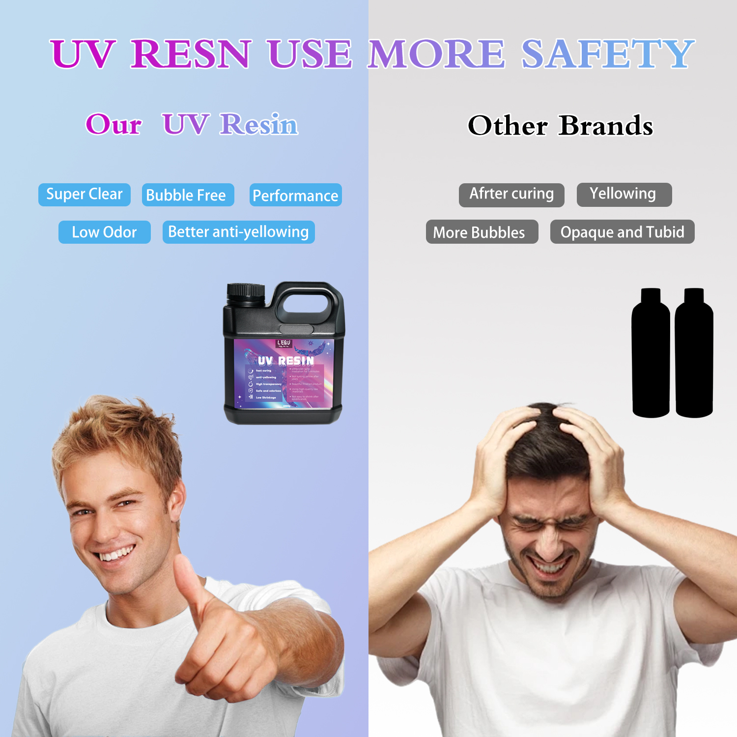 Bulk UV Resin Crystal Clear La - Jewelry Making Glue recensione e prezzo