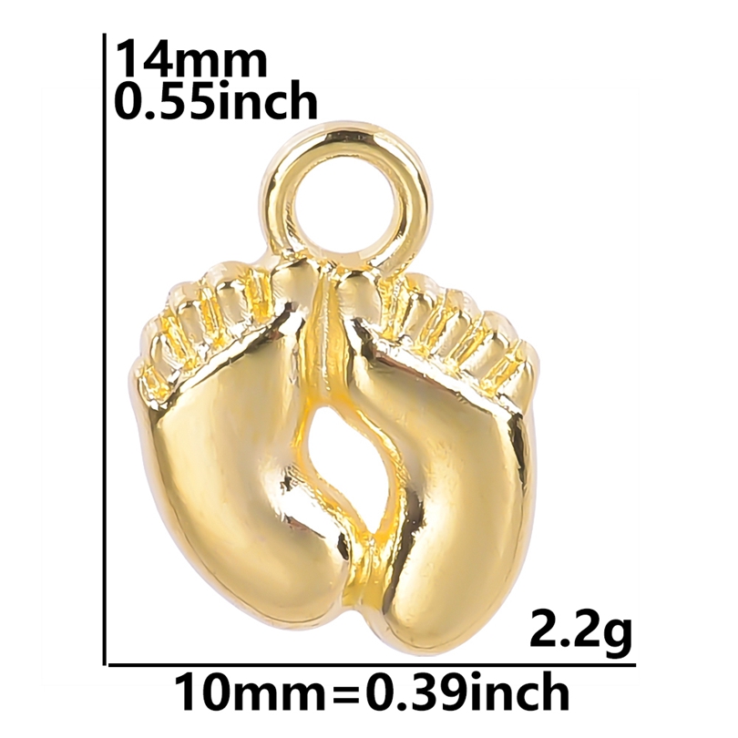 20-50pcs Charms Baby Feet Foot - Jewelry Making 3 Year Old recensione e prezzo