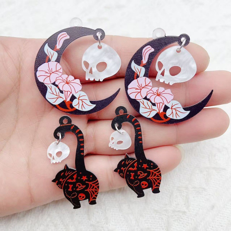 10pcs Halloween Acrylic Ghost  - Jewelry Making Jewelry recensione e prezzo