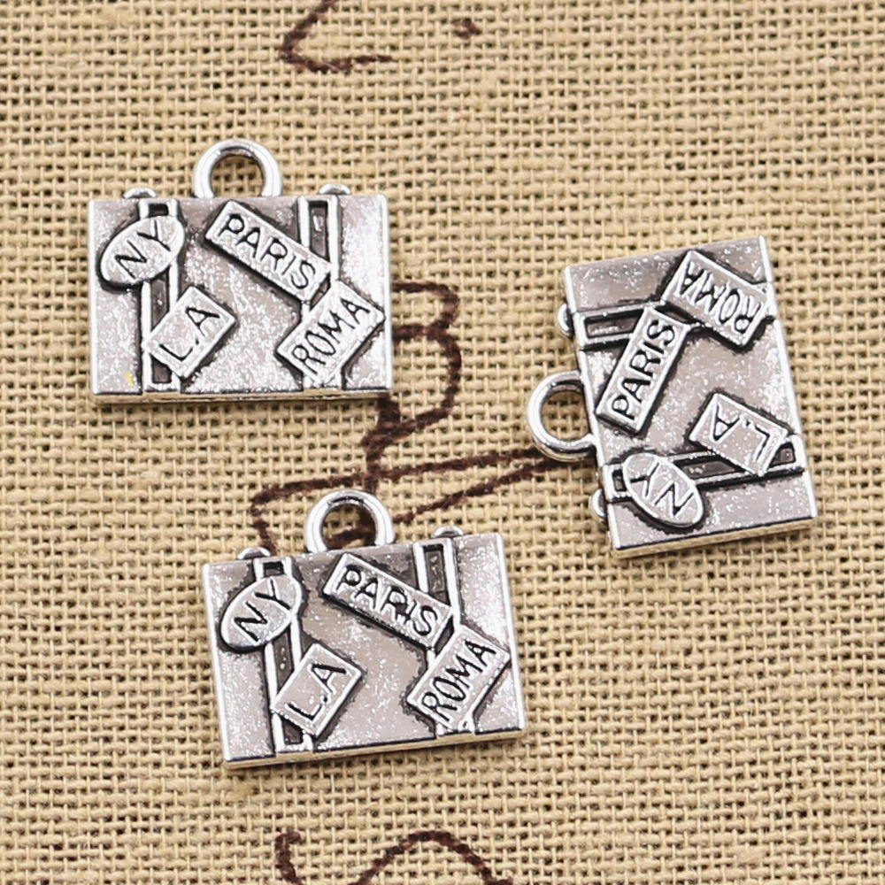 10pcs Charms Travel Bags New Y - Jewelry Making York recensione e prezzo