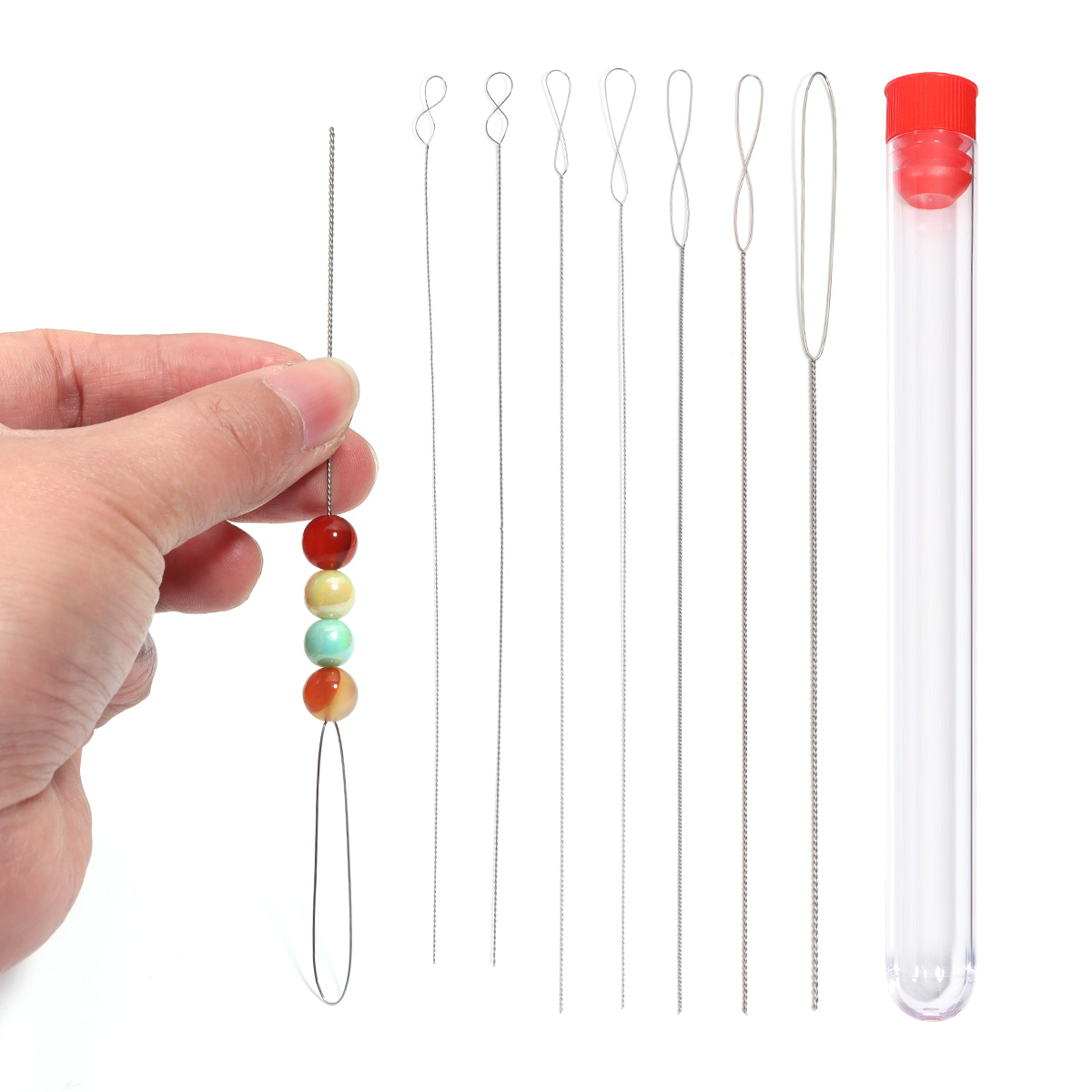 5/7Pc Stainless Steel Bead Nee - Beading Needle Fine recensione e prezzo