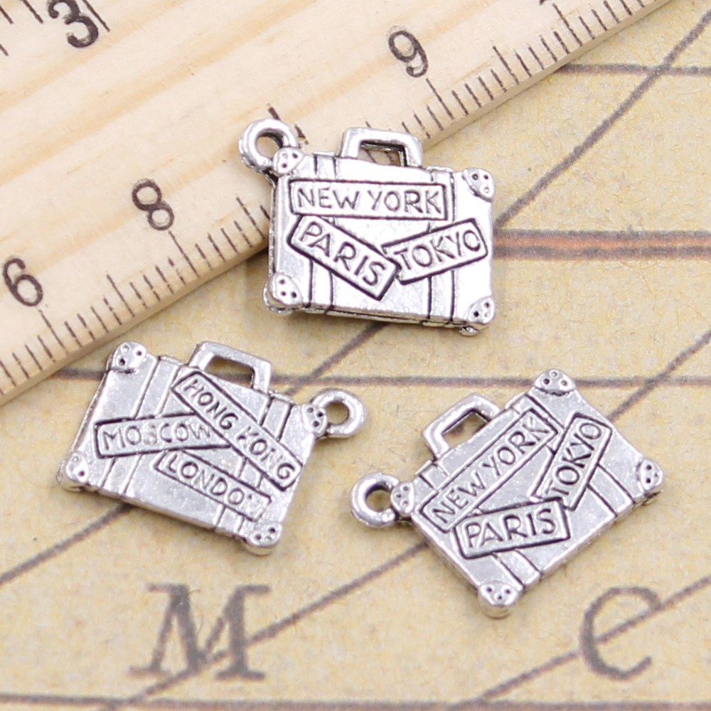 10pcs Charms Travel Bags New Y - Jewelry Making York recensione e prezzo