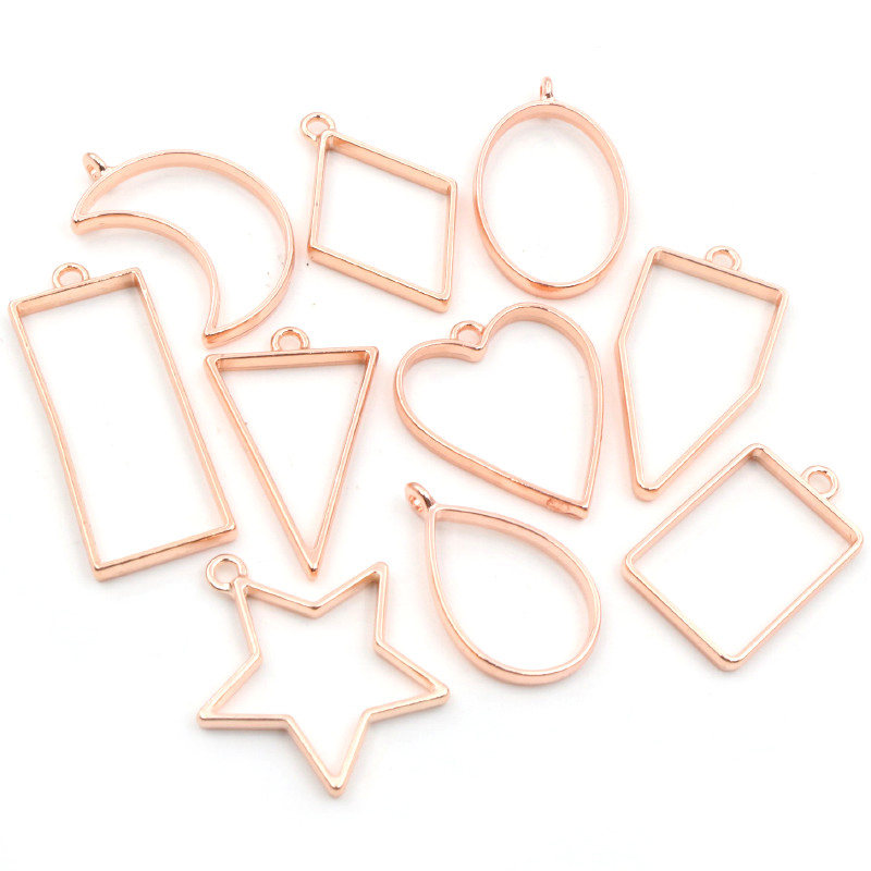 10pcs Geometric Figure Charm P - Jewelry Making Glue recensione e prezzo