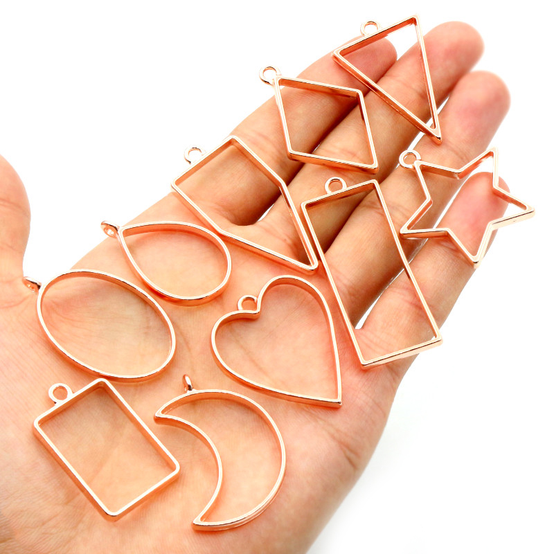 10pcs Geometric Figure Charm P - Jewelry Making Glue recensione e prezzo