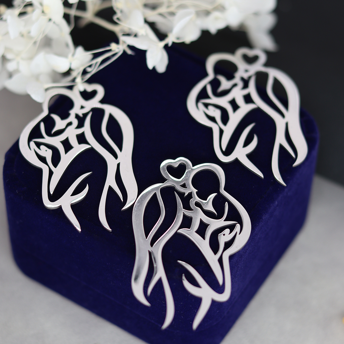 3pcs Silhouette Mother And Bab - Jewelry Making 3 Year Old recensione e prezzo