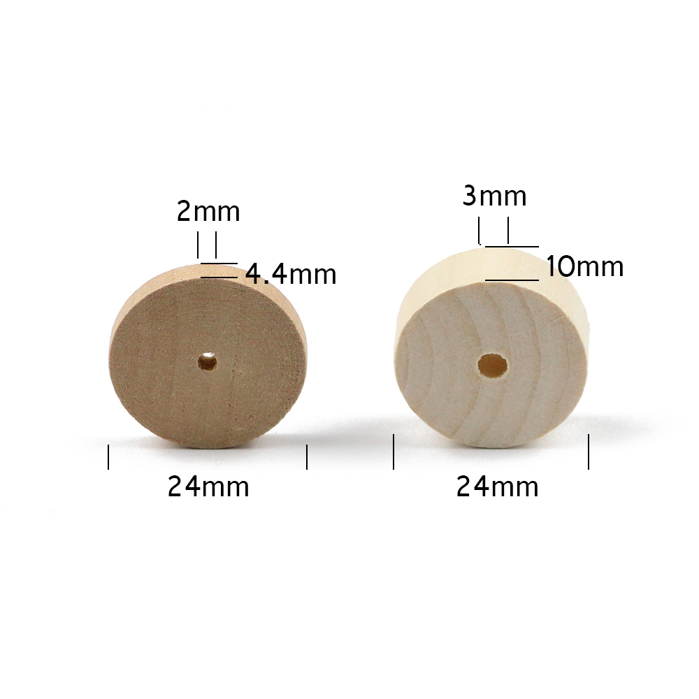 WLYeeS Eco-Friendly Round Wood - Jewelry Making 3 Year Old recensione e prezzo