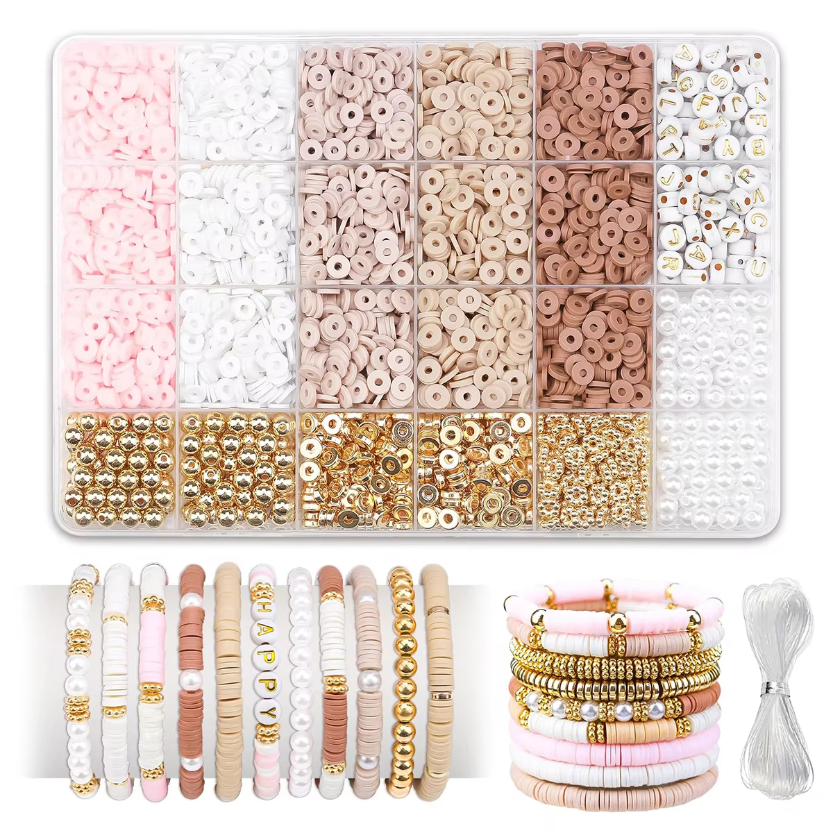 1970pcs light pink clay bead s - Jewelry Making Online recensione e prezzo