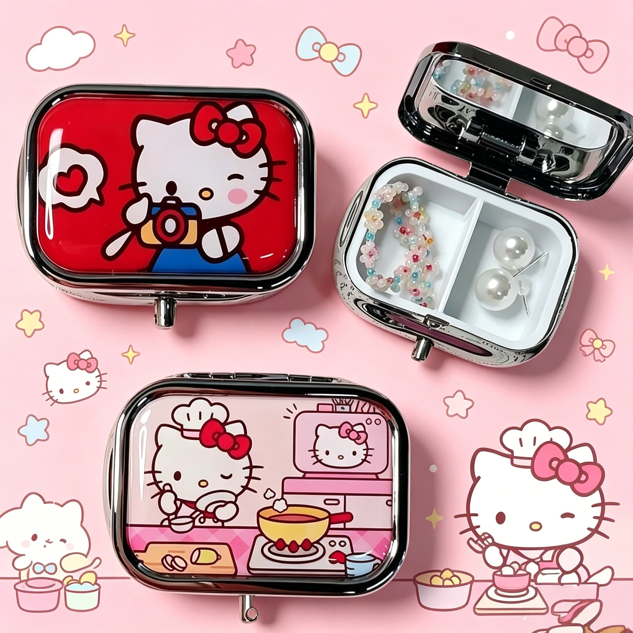 2026 Anime Hello Kitty Metal S - Jewelry Making Organizer Box recensione e prezzo