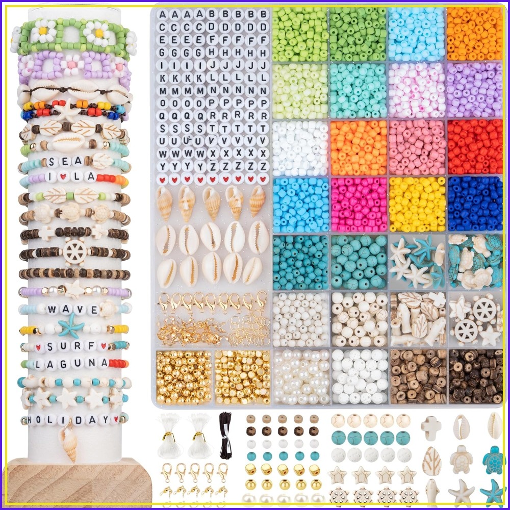 6000pcs 4mm Glass Beads for Br - Jewelry Making Online recensione e prezzo