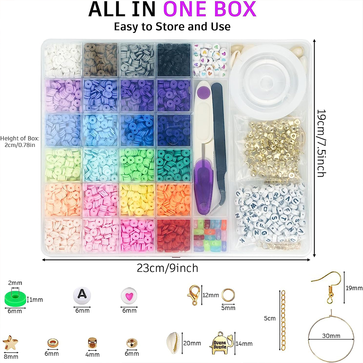 6000 Pcs 24 Colors Flat Round  - Jewelry Making Online recensione e prezzo
