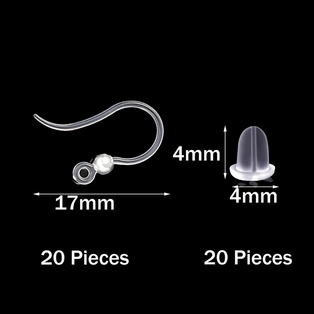 20pcs Plastic Earring Hooks Ea - Jewelry Making Resin recensione e prezzo