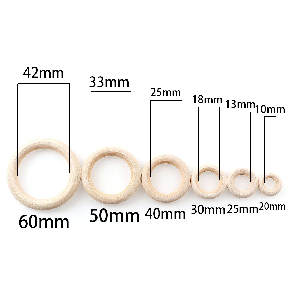 Unfinished Wooden Rings 20-60m - Jewelry Making 3 Year Old recensione e prezzo