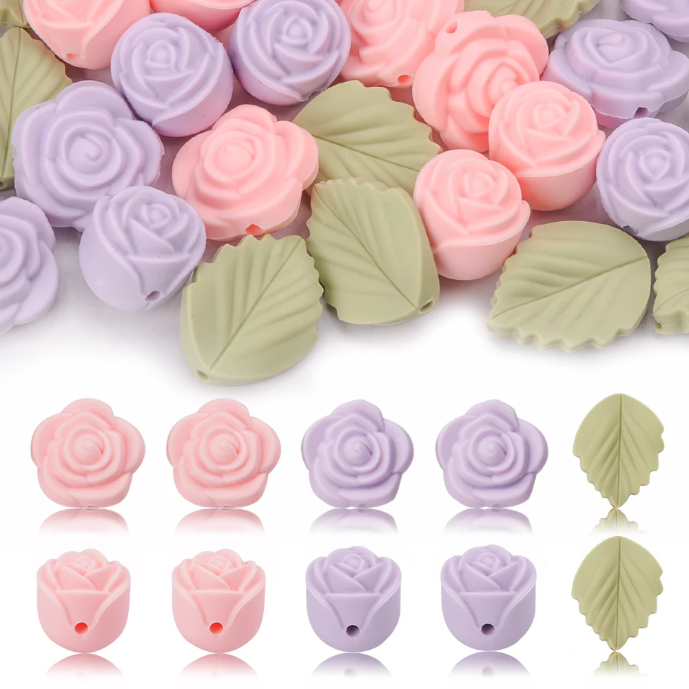 LOFCA 30Pcs Rose Silicone Bead - Jewelry Making 3 Year Old recensione e prezzo