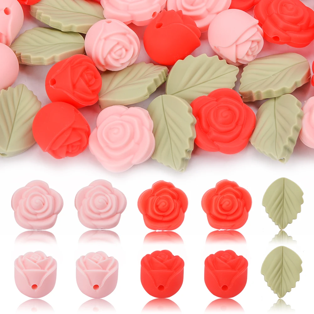 LOFCA 30Pcs Rose Silicone Bead - Jewelry Making 3 Year Old recensione e prezzo