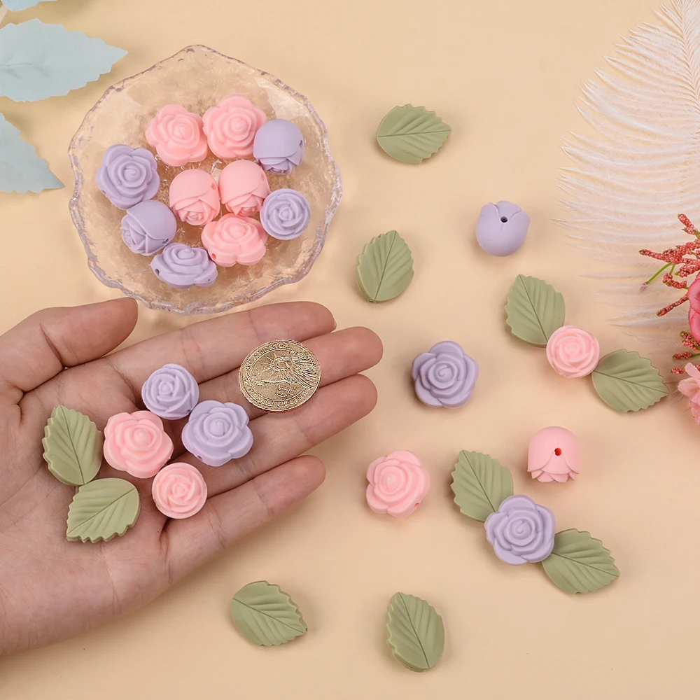 LOFCA 30Pcs Rose Silicone Bead - Jewelry Making 3 Year Old recensione e prezzo