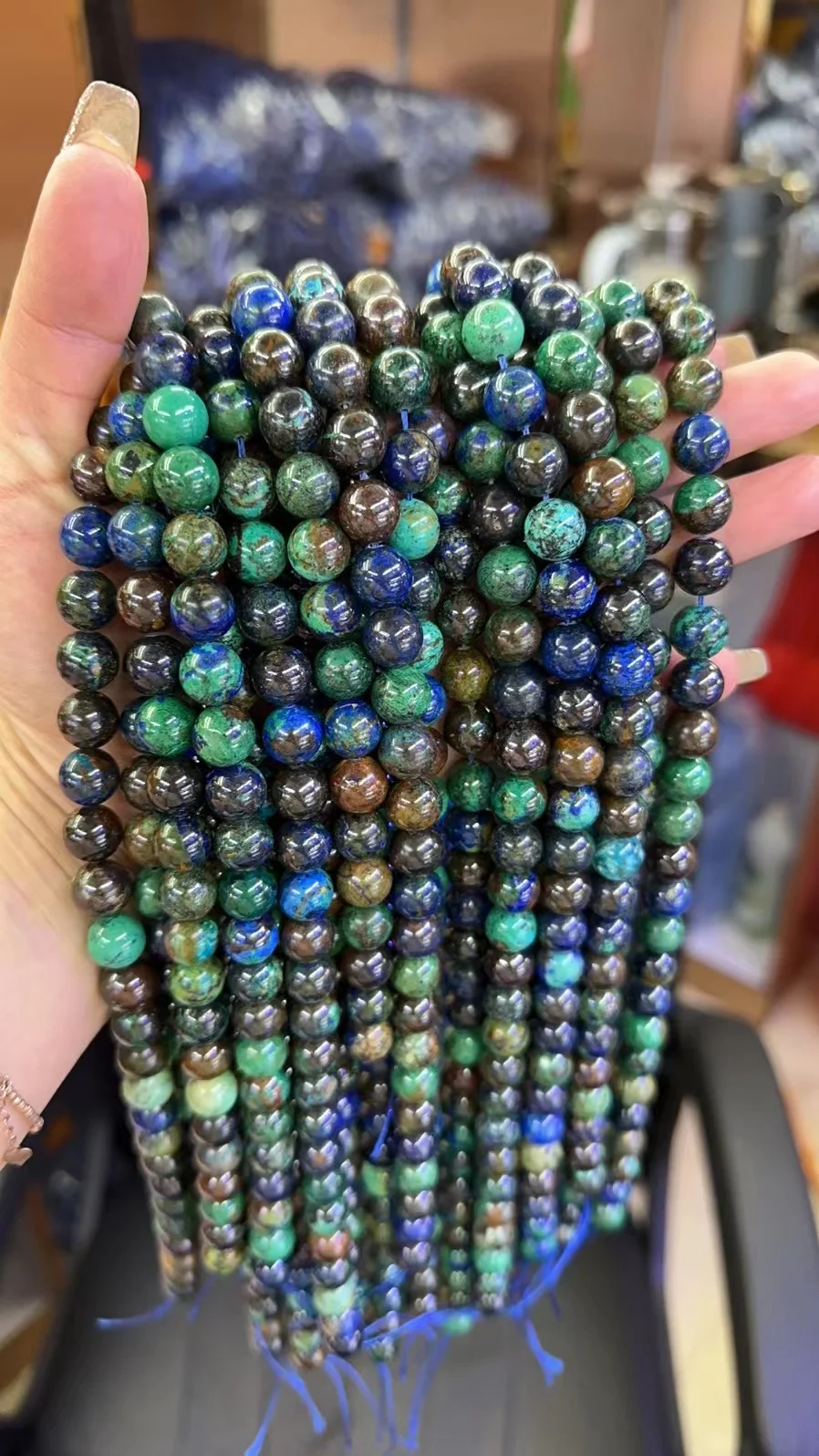 New Natural Azurite Malachite  - Jewelry Making For Seniors recensione e prezzo