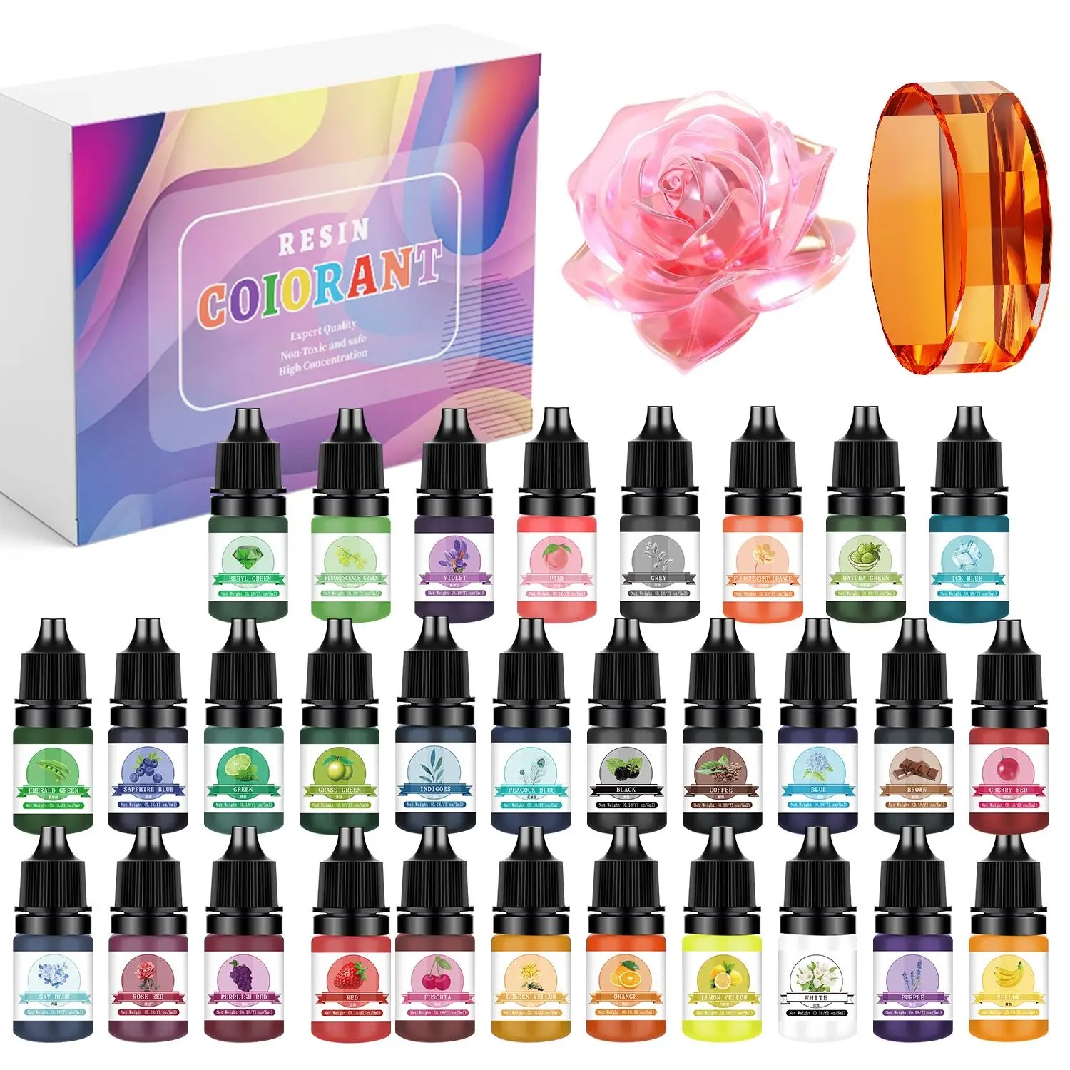 30Colors 5ml Epoxy Resin Pigme - Jewelry Making Online recensione e prezzo