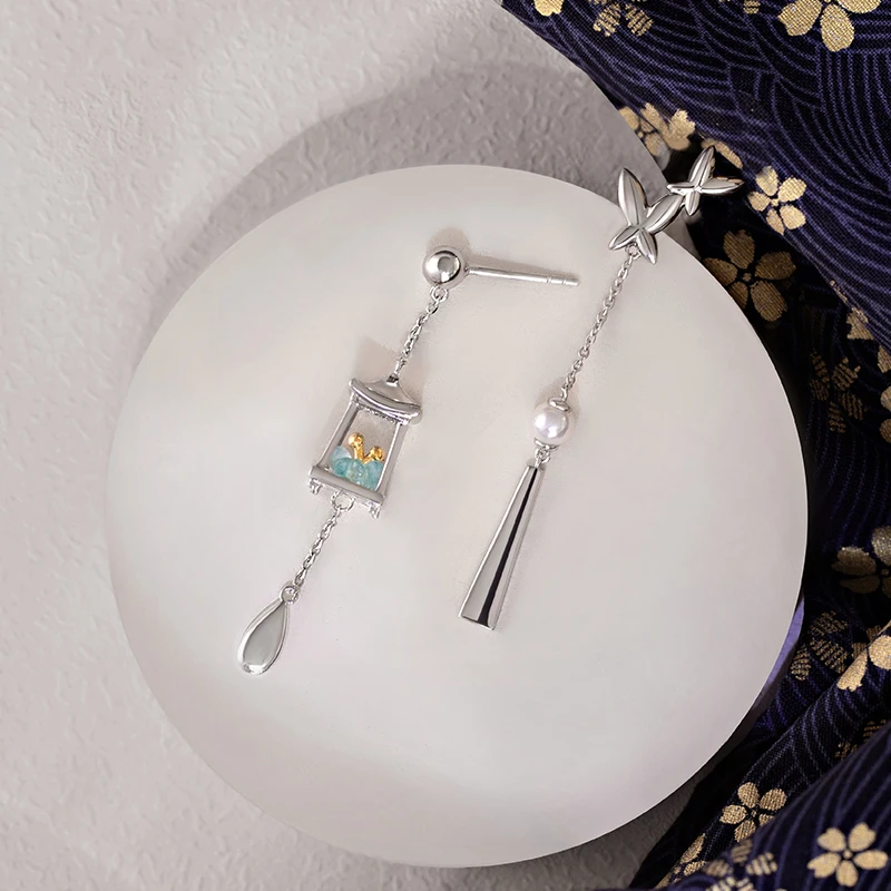 Thaya Women Earring Stud Green - Beading Needle Fine recensione e prezzo
