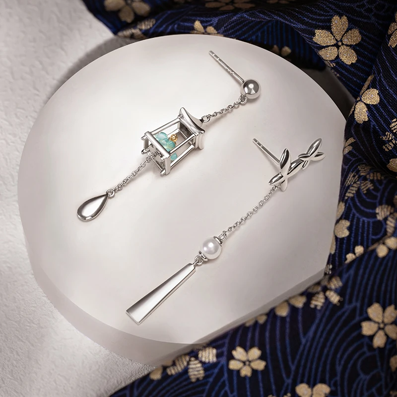 Thaya Women Earring Stud Green - Beading Needle Fine recensione e prezzo