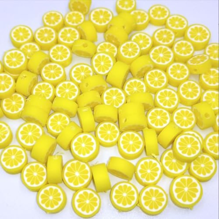200Pcs Yellow Lemon Polymer Cl - Jewelry Making Jewelry recensione e prezzo