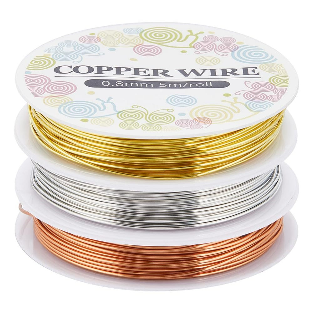 12.8M Copper Jewelry Wire 0.8m - Jewelry Making Online recensione e prezzo