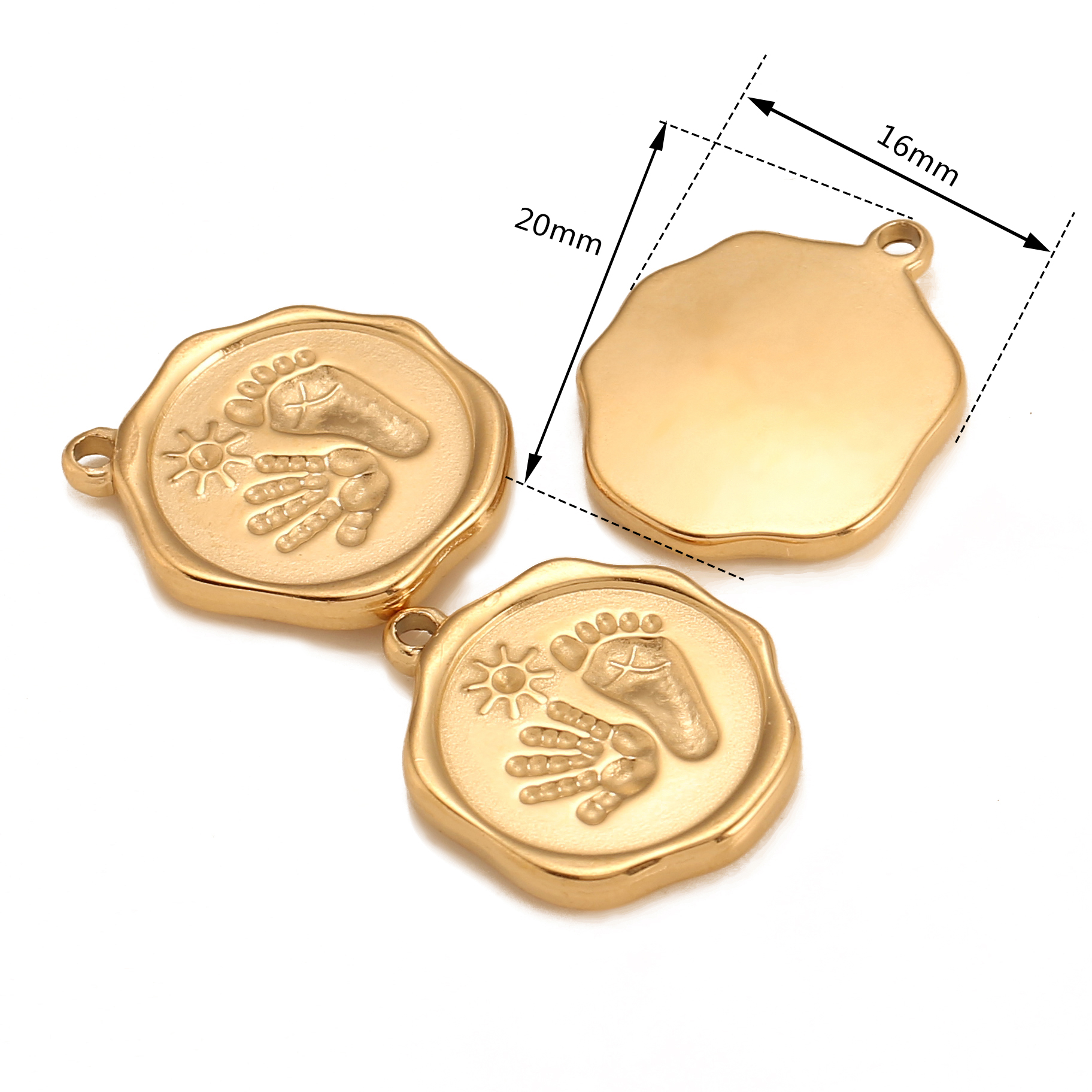 3PC Stainless Steel Cute Baby  - Jewelry Making 3 Year Old recensione e prezzo