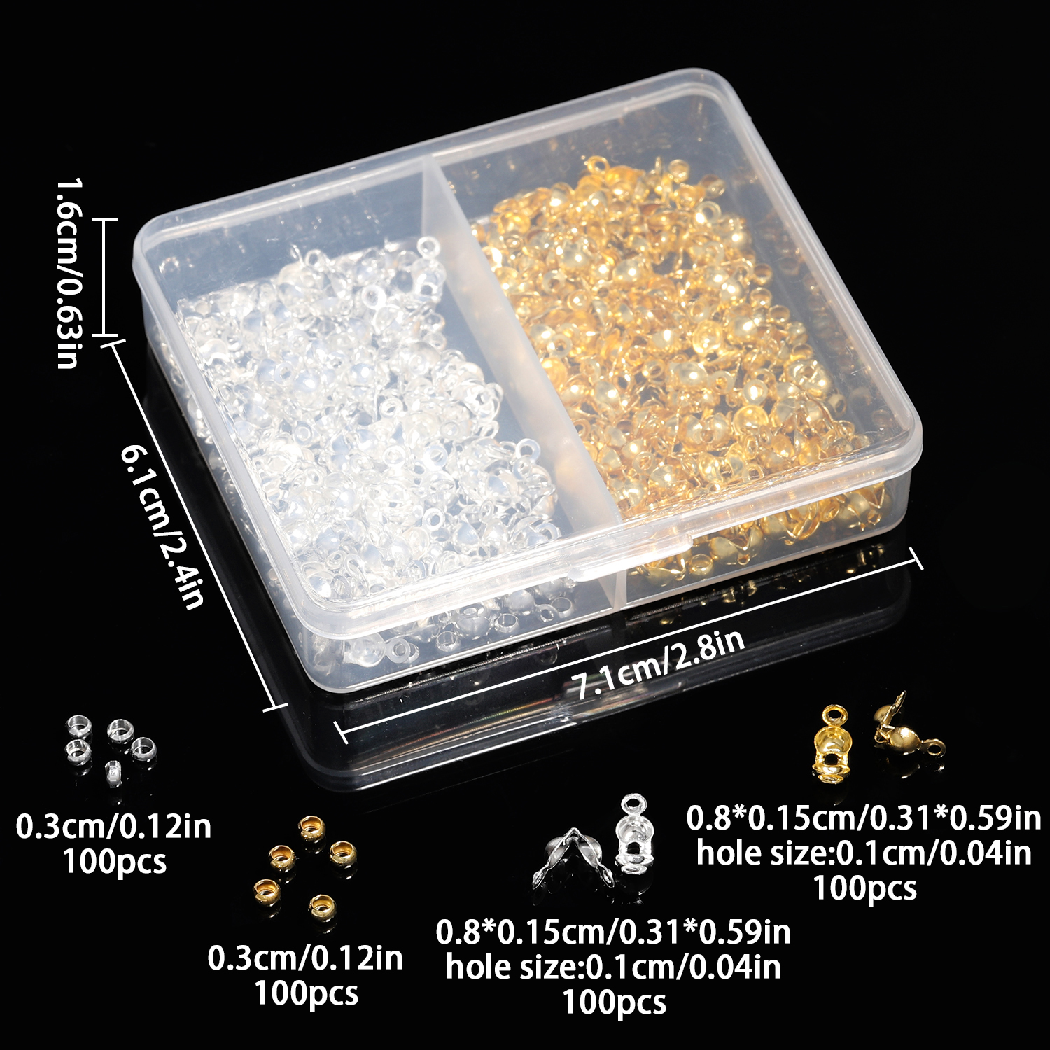 400Pcs/Lot Stainless Steel Cla - Jewelry Making Knots For Clasps recensione e prezzo