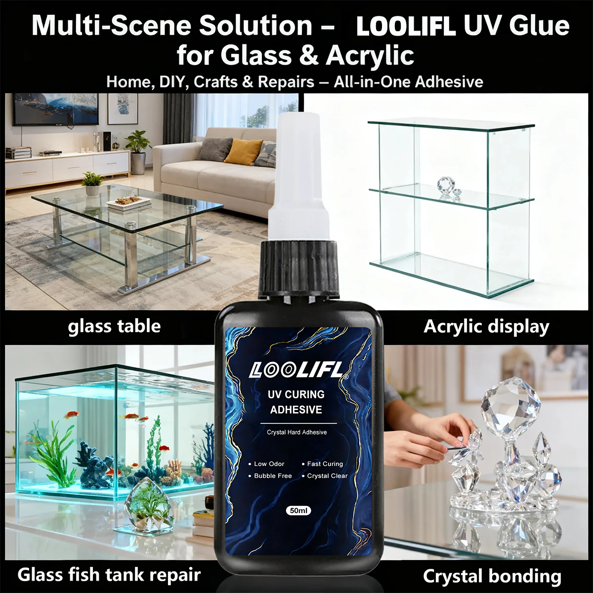 Loolifl 50ml UV Glue with UV L - Jewelry Making Glue recensione e prezzo