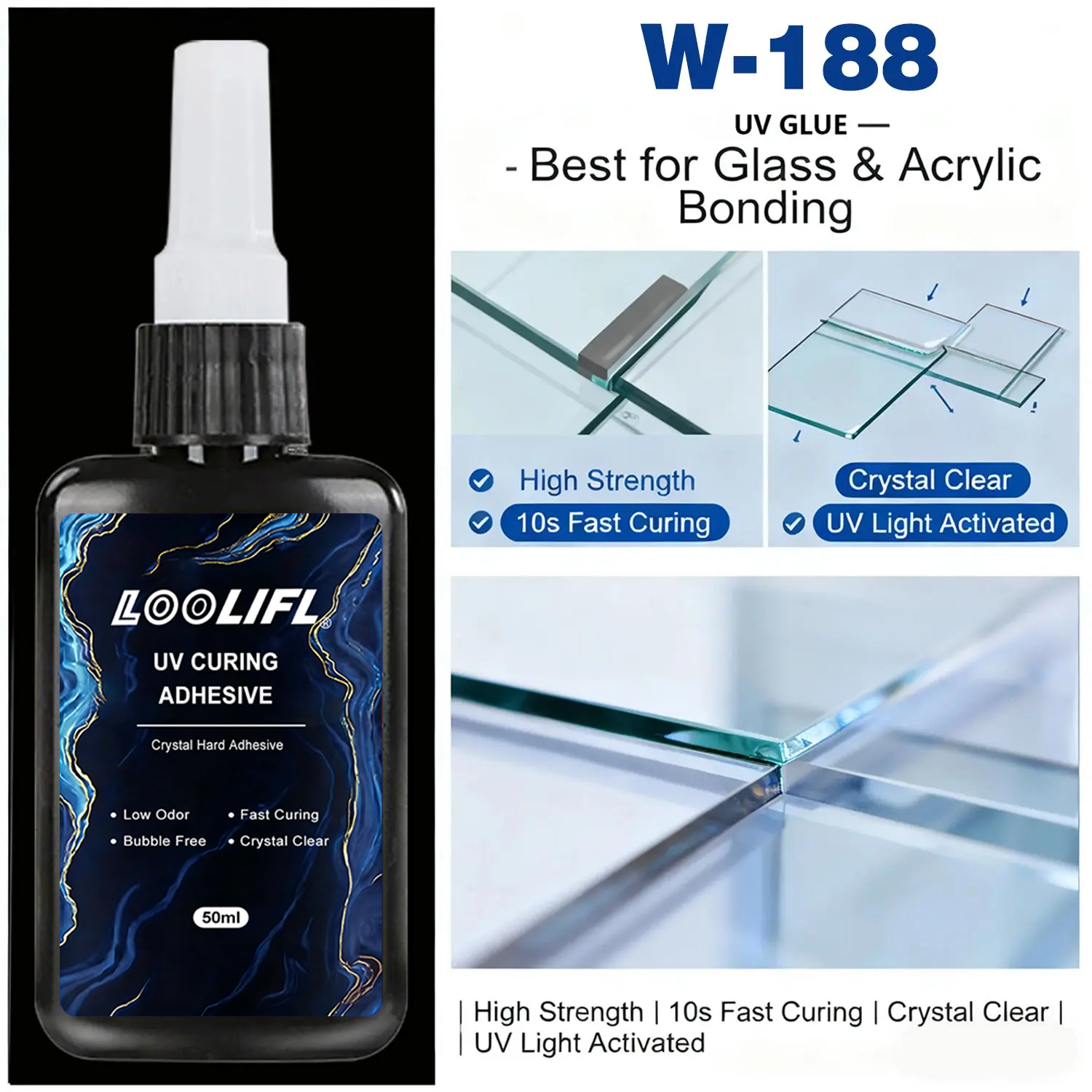 Loolifl 50ml UV Glue with UV L - Jewelry Making Glue recensione e prezzo
