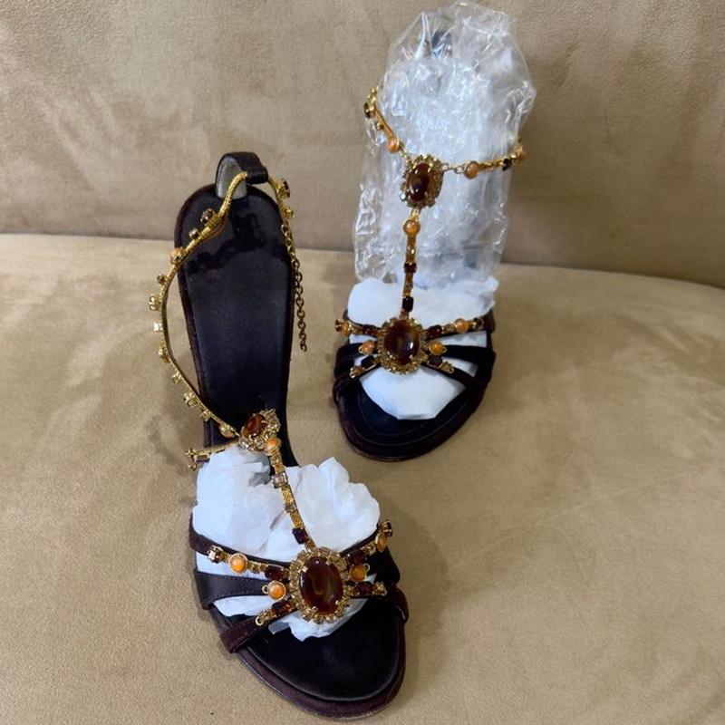 Rhinestone Open Toe Cross Stra - Jewelry Making Jewelry recensione e prezzo