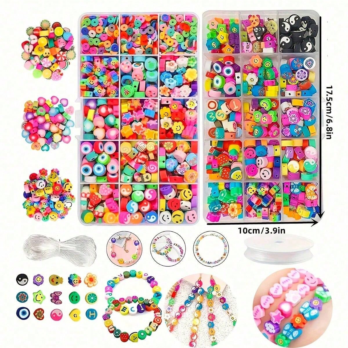 1450/1200/250pcs Polymer Clay  - Jewelry Making Organizer Box recensione e prezzo