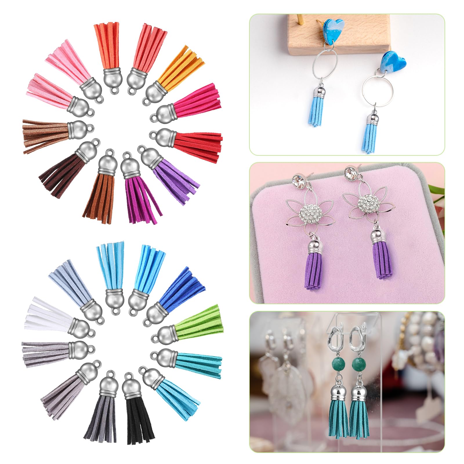 10/20/60 Pcs Mini Tassels Faux - Jewelry Making Online recensione e prezzo