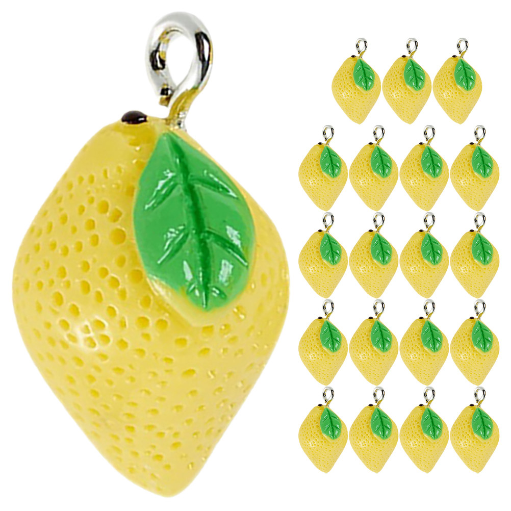 20Pcs Resin Lemon Charms Fruit - Jewelry Making Resin recensione e prezzo