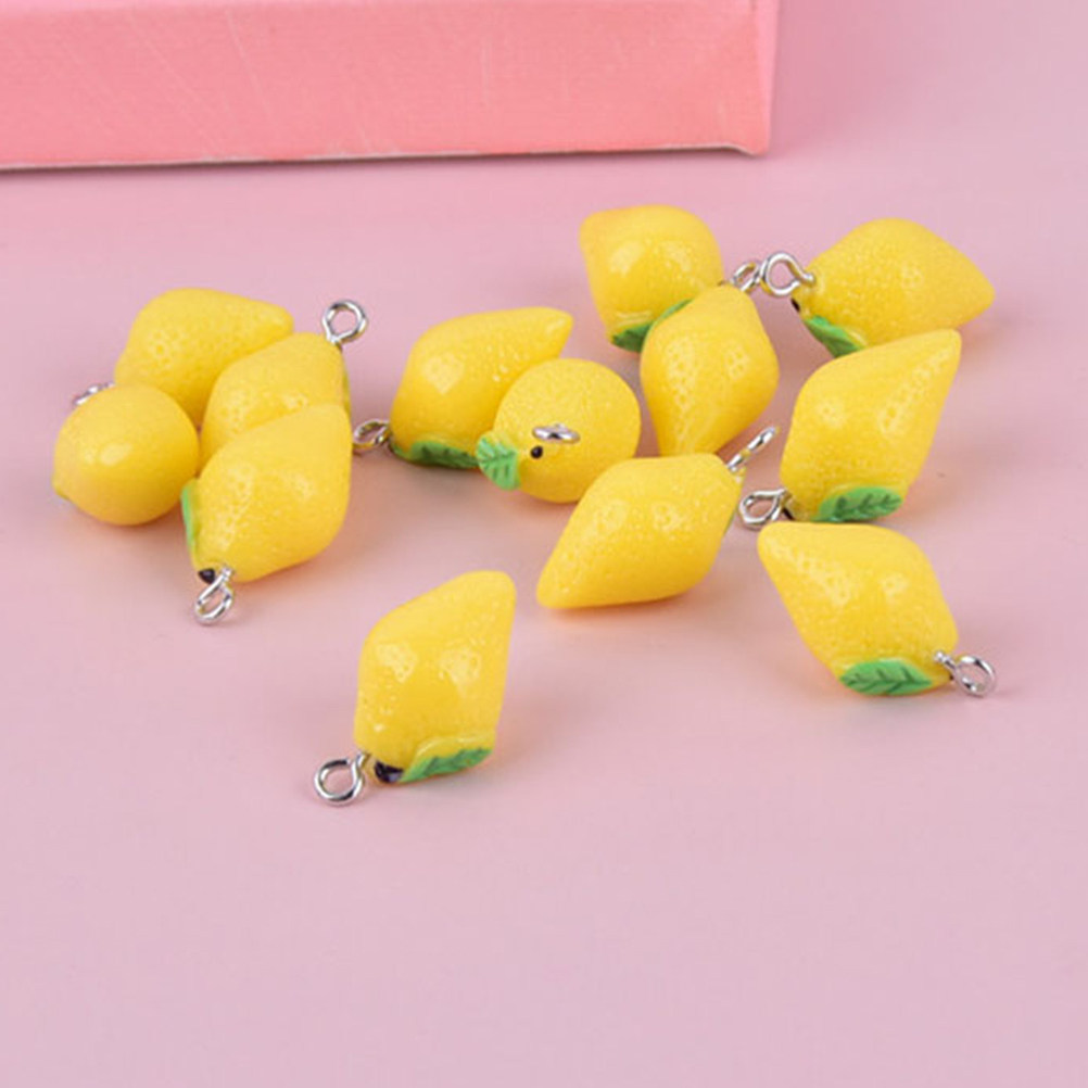 20Pcs Resin Lemon Charms Fruit - Jewelry Making Resin recensione e prezzo