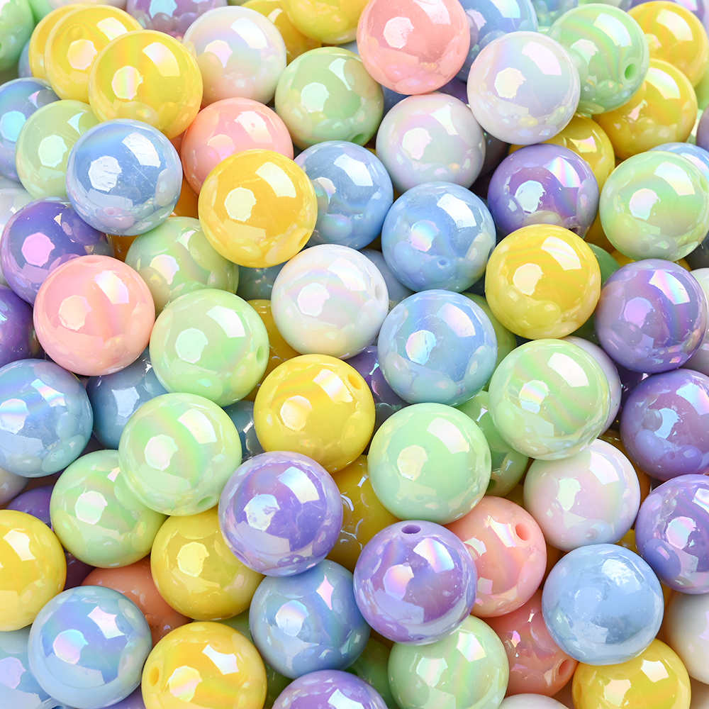 50Pcs 16mm Acrylic Round Beads - Jewelry Making 3 Year Old recensione e prezzo