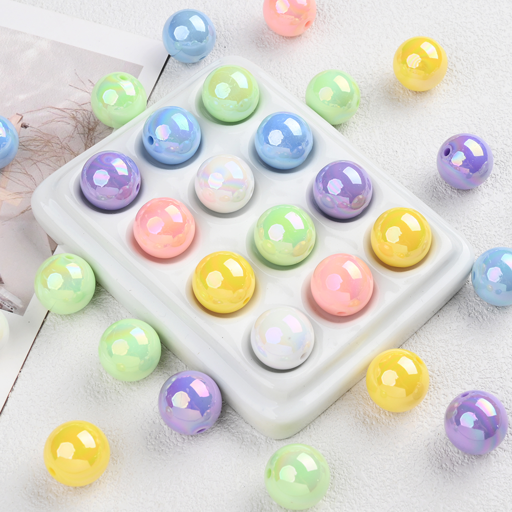 50Pcs 16mm Acrylic Round Beads - Jewelry Making 3 Year Old recensione e prezzo