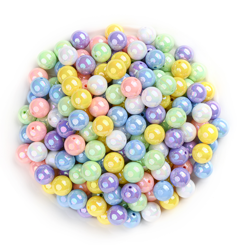 50Pcs 16mm Acrylic Round Beads - Jewelry Making 3 Year Old recensione e prezzo