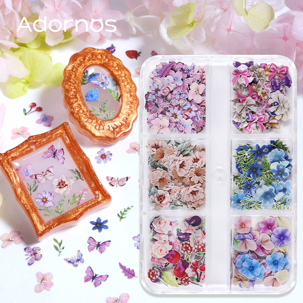 180pcs/box Wood Pulp Flowers C - Jewelry Making Organizer Box recensione e prezzo