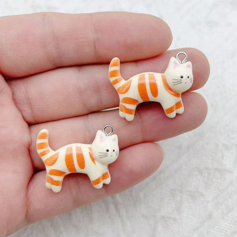 10pcs resin cartoon cat animal - Jewelry Making Resin recensione e prezzo