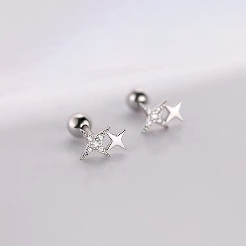 925 Silver Needle Zircon Star  - Beading Needle Fine recensione e prezzo