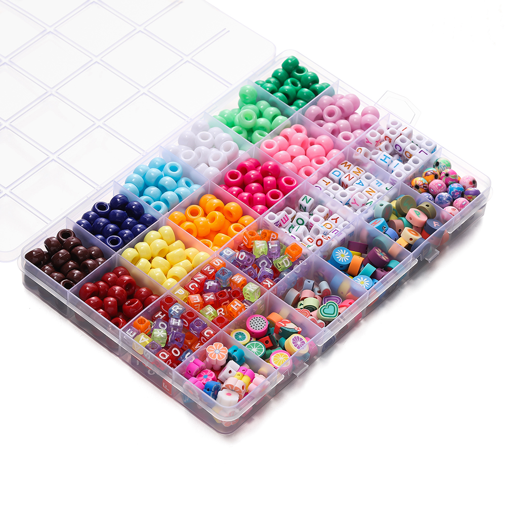 680pcs/Box Colorful Acrylic Po - Jewelry Making Organizer Box recensione e prezzo