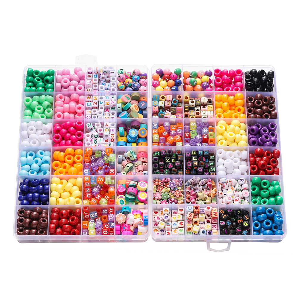 680pcs/Box Colorful Acrylic Po - Jewelry Making Organizer Box recensione e prezzo