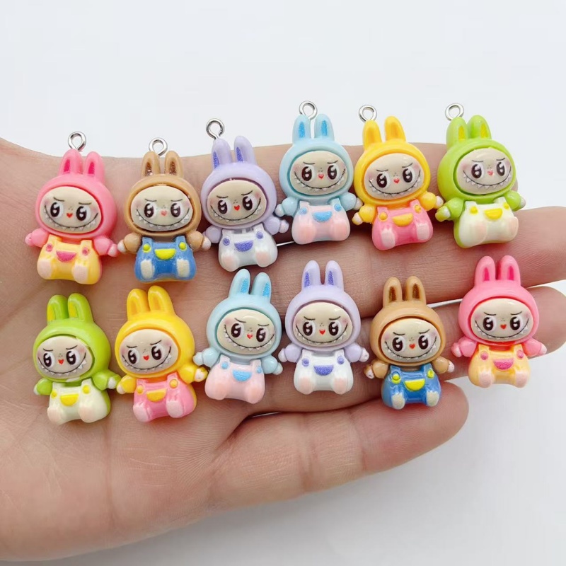 10Pcs Kawaii Rabbit Strawberry - Jewelry Making Resin recensione e prezzo