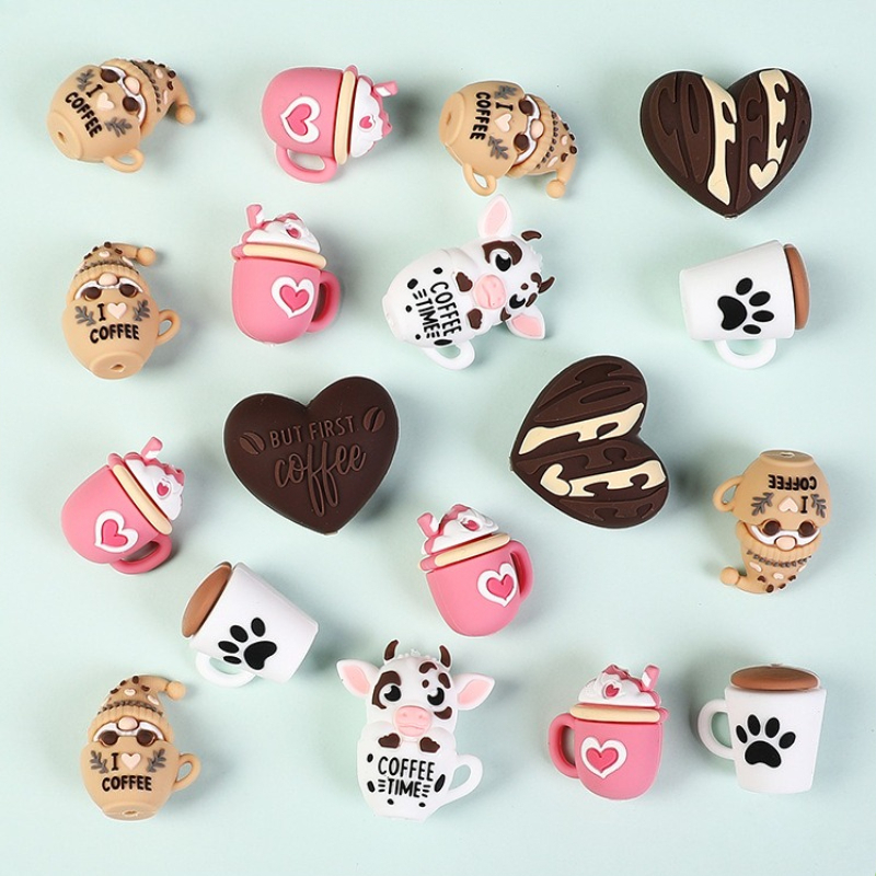 20/50Pcs 3D Silicone Beads Foo - Jewelry Making 3 Year Old recensione e prezzo